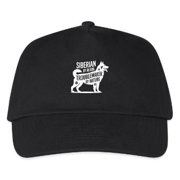 Husky durch Blut, Unruhestifter durch Natur - Kinder Basecap - Schwarz - Vorne