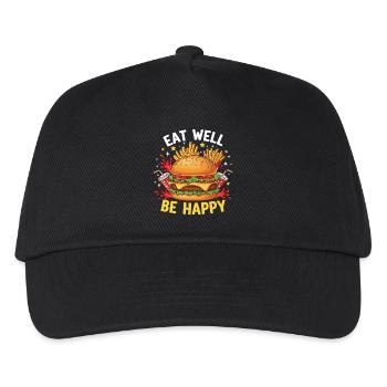 Burgers de Hambourg - Casquette de baseball Enfant - noir - Devant