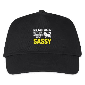 Husky Sassy Attitude Funny Dog Quote  - Kids’ Baseball Cap - black - Front
