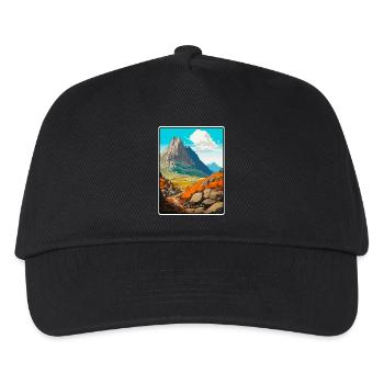 Dolomites, Italie, Montagne, Paysage, Illustration - Casquette de baseball Enfant - noir - Devant