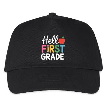 Bonjour la rentrée scolaire de première année - Casquette de baseball Enfant - noir - Devant