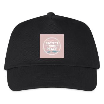Schutz des Friedens - Kinder Basecap - Schwarz - Vorne