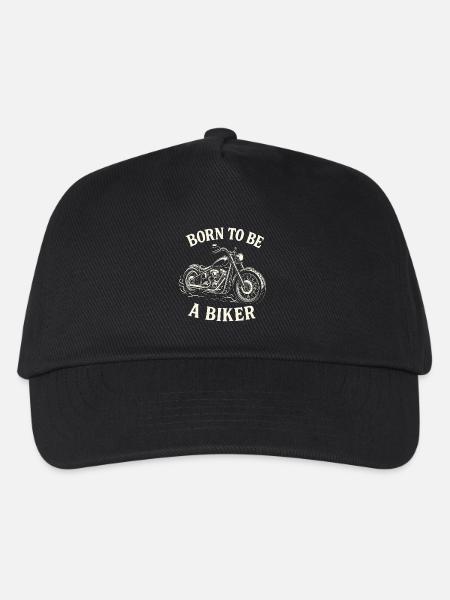 Born To Be A Biker Motorrad - Kinder Basecap - Schwarz