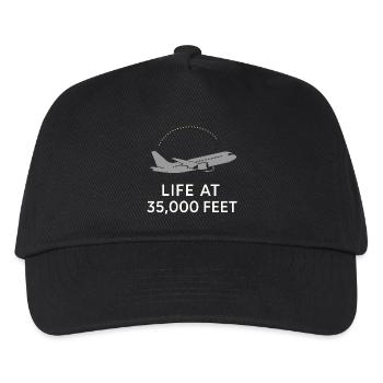 Flight Attendant Cabin Crew Life Aviation - Kids’ Baseball Cap - black - Front