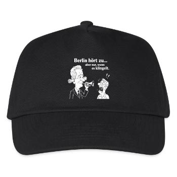 Berlin à l’écoute - Casquette de baseball Enfant - noir - Devant