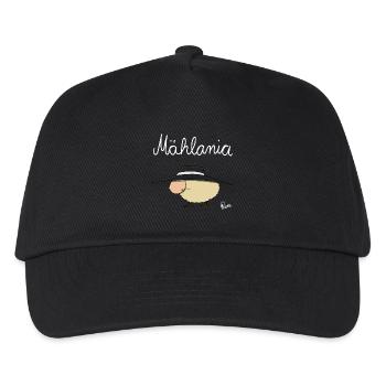 Mählandia design with wool sheep and hat - Kids’ Baseball Cap - black - Front