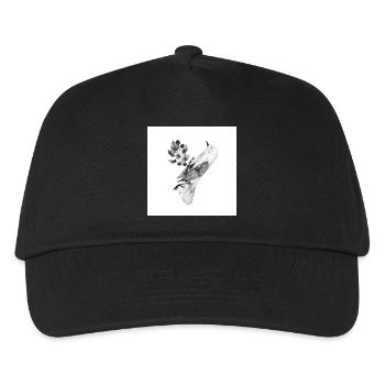Bird with plants - Kids’ Baseball Cap - black - Front