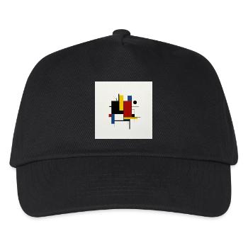 Composition abstraite géométrique colorée - Casquette de baseball Enfant - noir - Devant