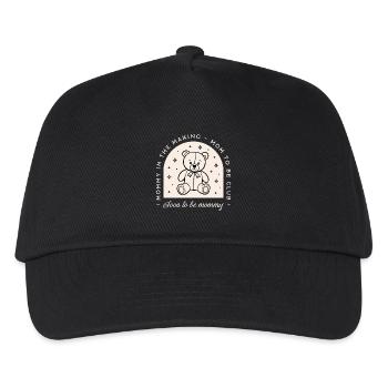 Mama to be Club bald Mama Schwangerschaft lustig - Kinder Basecap - Schwarz - Vorne
