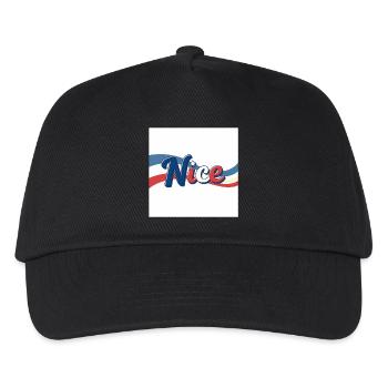 Nice Souvenir an Nizza - Kinder Basecap - Schwarz - Vorne