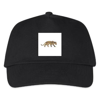 VisionWear Panther Plaid – Luxuriöses Musterdesign - Kinder Basecap - Schwarz - Vorne