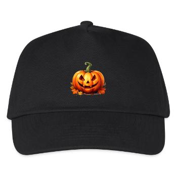 Happy Halloween pumpkin lantern - Kids’ Baseball Cap - black - Front