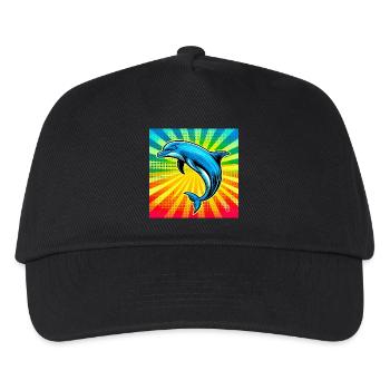 Delfin - Kinder Basecap - Schwarz - Vorne
