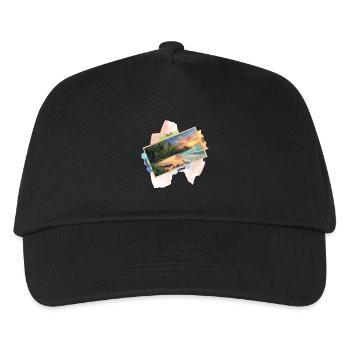 Nature beach picture cute summer design - Kids’ Baseball Cap - black - Front