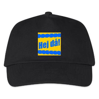 Goodbye farewell from cyclist - Kids’ Baseball Cap - black - Front