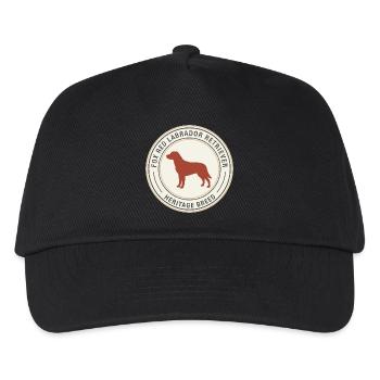 Labrador Retriever Emblem Design - Kids’ Baseball Cap - black - Front