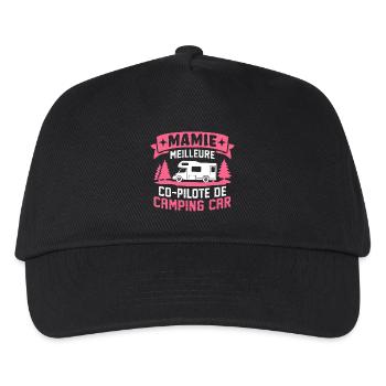 Granny Best Motorhome Co-Driver - Kids’ Baseball Cap - black - Front