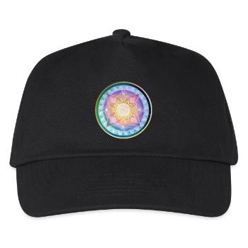 Harmonious mandala meditation design - Kids’ Baseball Cap - black - Front