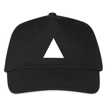 Abstract Geometric Triangle Composition - Kids’ Baseball Cap - black - Front