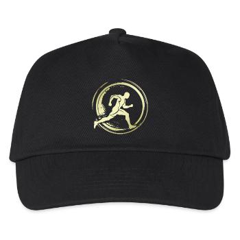 Running Jogging Marathon Silhouette - Casquette de baseball Enfant - noir - Devant