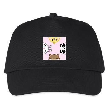 Cute Animals - Kids’ Baseball Cap - black - Front
