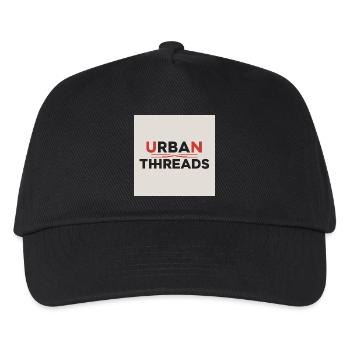 Urban Threads Logo Print - Kids’ Baseball Cap - black - Front