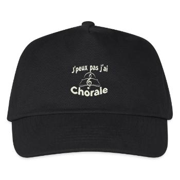Ich kann keinen Chor haben - Kinder Basecap - Schwarz - Vorne