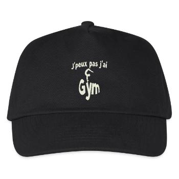 Ich kann nicht, ich habe ein Fitnessstudio - Kinder Basecap - Schwarz - Vorne
