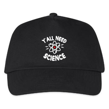 Wissenschaft für alle Atom T-Shirt - Kinder Basecap - Schwarz - Vorne