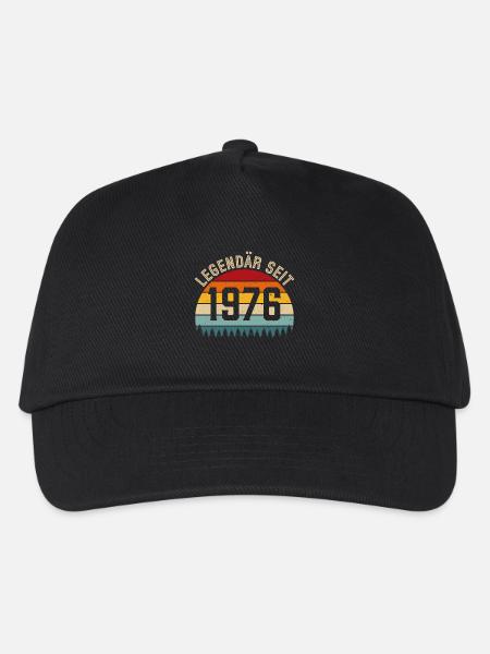 Legendär seit 1976 – Jahrgang 1976 - Kinder Basecap - Schwarz