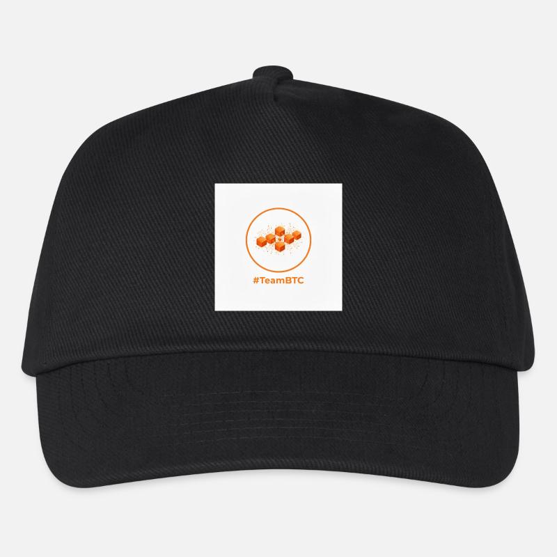 TeamBTC Blockchain Cubes - Kinder Basecap - Schwarz