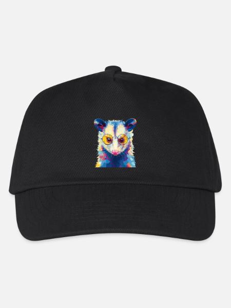 Opossum Possum Sonnenbrille - Kinder Basecap - Schwarz