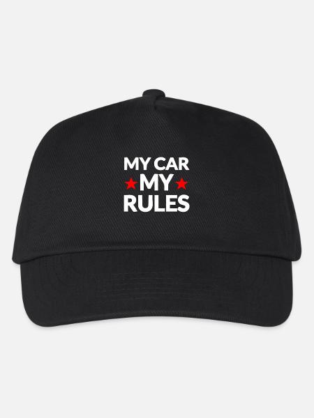 Auto - Kinder Basecap - Schwarz