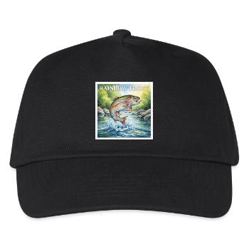 rainbow trout - Kids’ Baseball Cap - black - Front