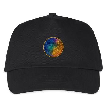 Kosmischer Regenbogenkreis - Kinder Basecap - Schwarz - Vorne
