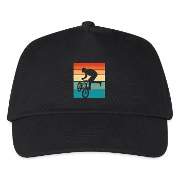 Bmx Retro Bmx Bike - Kids’ Baseball Cap - black - Front