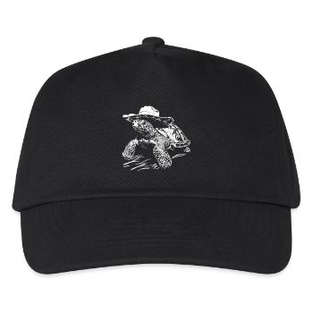 Turtle Cowboy Hat Western - Kids’ Baseball Cap - black - Front