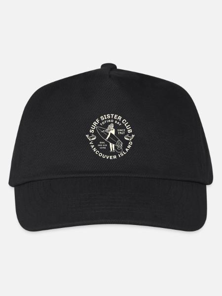 Surfer Club Vancouver Island - Kinder Basecap - Schwarz