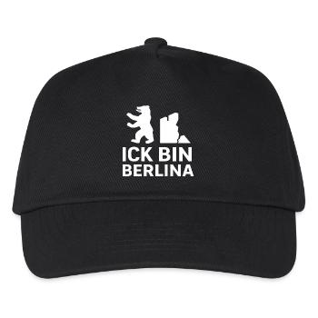 Ick bin Berlina - Kinder Basecap - Schwarz - Vorne