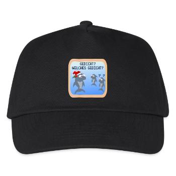 WEIHNACHTEN TRADITION WEIHNACHTSGEDICHTE - Kinder Basecap - Schwarz - Vorne