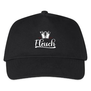 Meat Bull Head Grill Logo 2023 - Kids’ Baseball Cap - black - Front