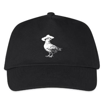 Pigeon Cowboy Hat Western - Kids’ Baseball Cap - black - Front
