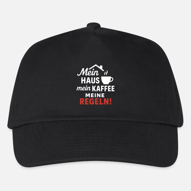 Mein Haus, mein Kaffee, meine Regeln! - Kinder Basecap - Schwarz