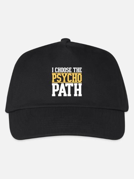 Ich wähle den Psycho-Pfad - Kinder Basecap - Schwarz
