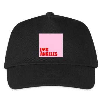 HERZ LOS ANGELES USA - Kinder Basecap - Schwarz - Vorne