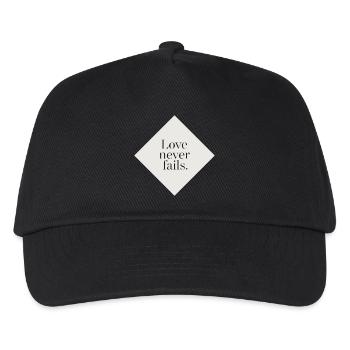 Unwavering Love on a Cream Background - Kids’ Baseball Cap - black - Front