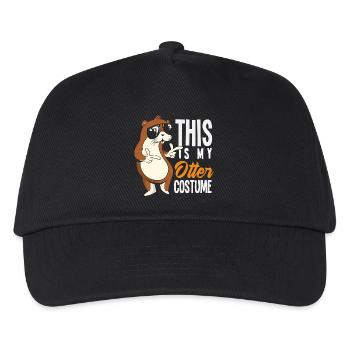 Otter Kostüm Lustiger Seeotter Cartoon - Kinder Basecap - Schwarz - Vorne