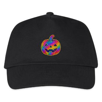 Rainbow Glitter Pumpkin - Kids’ Baseball Cap - black - Front