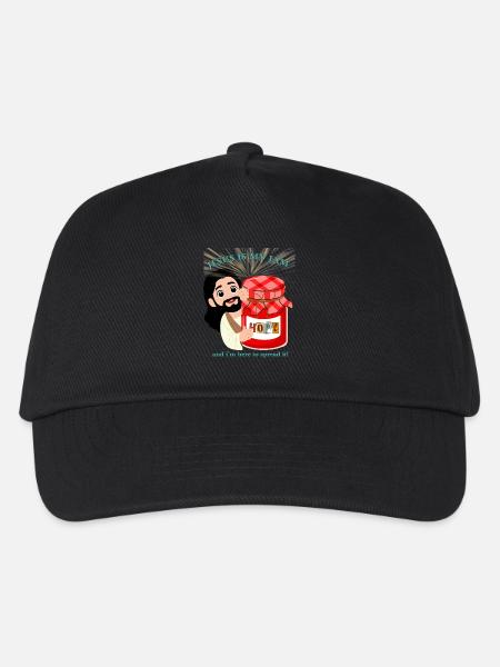 Jesus ist meine Marmelade Christlicher Humor - Kinder Basecap - Schwarz