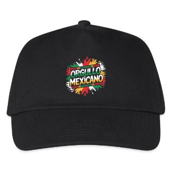 Orgullo Mexicano Mexiko Mexikanische Flagge - Kinder Basecap - Schwarz - Vorne